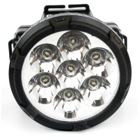 Налобный фонарь Ultraflash LED 5362 (аккум 220В, черный, 7LED, 2 реж, пласт, бокс) 11256