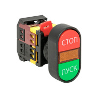 Овальная кнопка Пуск-Стоп EKF APBB-22N PROxima 24В NO+NC pbn-apbb-o-24