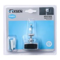Крючок одинарный FIXSEN KVADRO 61305F