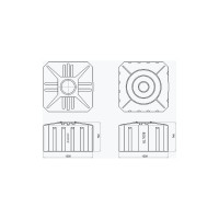 Емкость STERH SQ 800 blue 531329