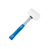 Киянка из белой резины, фибергласовая рукоятка, 910г РемоКолор 38-6-409