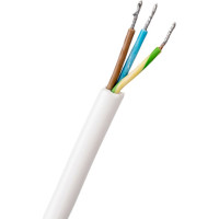 Шнур DORI ПВС 3х0,75 с вилкой 5,0 м белый 41665