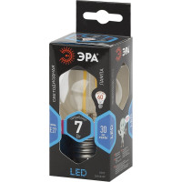 Светодиодная лампа ЭРА F-LED P45-7W-840-E27 филамент, шар, нейтральный Б0027949