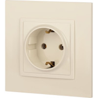 Розетка ЭРА Elegance 2P+E Schuko, 16A-250В, IP20, сл.кость 14-2101-02 Б0034265