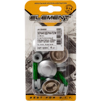 Зеркалодержатель ELEMENT D28мм пластик матовый хром 4 шт 264690