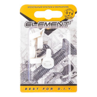 Малый пластмассовый крюк для картины ELEMENT белый 100 шт 248860