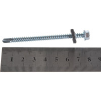 Кровельный саморез Качественный КРЕПЕЖ цинк, 5.5х76 мм, 50 шт 0500191 КЧ