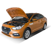 Газовые упоры капота АвтоУпор для Hyundai Solaris II 2017-2020 2020-н.в., 2 шт., UHYSOL021
