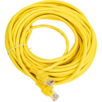 Многожильный патч-корд Cablexpert UTP кат.5e, 10м, литой, жёлтый PP12-10M/Y