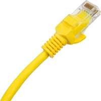 Многожильный патч-корд Cablexpert UTP кат.5e, 10м, литой, жёлтый PP12-10M/Y