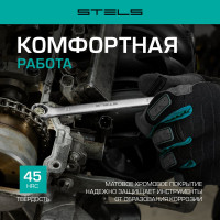 Набор комбинированных ключей 11841 мм 26 шт CrV, матовый хром STELS 15431