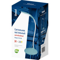 Настольный светильник Uniel TLD-558 Blue/LED/280Lm/5000K/Dimmer, UL-00004140