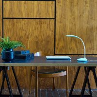 Настольный светильник Uniel TLD-558 Blue/LED/280Lm/5000K/Dimmer, UL-00004140