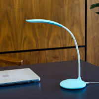 Настольный светильник Uniel TLD-558 Blue/LED/280Lm/5000K/Dimmer, UL-00004140