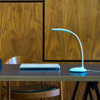 Настольный светильник Uniel TLD-558 Blue/LED/280Lm/5000K/Dimmer, UL-00004140