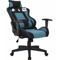 Компьютерное геймерское офисное кресло BRABIX GT Racer GM-100, с подлокотниками, подушки, экокожа 531818