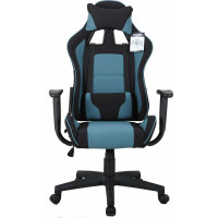 Компьютерное геймерское офисное кресло BRABIX GT Racer GM-100, с подлокотниками, подушки, экокожа 531818