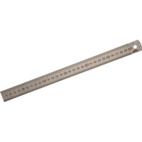 Стальная линейка 300х25х1 мм, цветная шкала 0,5 мм Kinex (K-MET) 1022-02-030