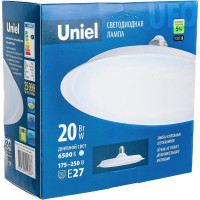 Светодиодная лампа Uniel Форма UFO, матовая LED-U165-20W/6500K/E27/FR PLU01WH UL-00004572