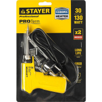 Электропаяльник STAYER Proterm 30-130Вт 55308-130