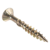 Шуруп Rusconnect CS 05035 с/нарез. д/дерева, потай, 5х35, 200 шт. Желтый цинк 310502