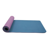 Двухслойный коврик для йоги BRADEX TPE 183x61x0.6 см, фиолетовый SF 0402