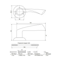 Дверные ручки Code Deco H-14023-A-NIS 27189