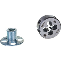 Круглая ручная плашка с направляющей в наборе М6х1.0, HSS, Ф25х9 мм Thorvik D-DRIVE MDG61 52862