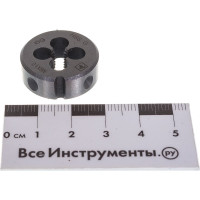 Круглая ручная плашка с направляющей в наборе М6х1.0, HSS, Ф25х9 мм Thorvik D-DRIVE MDG61 52862