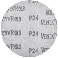 Круг абразивный под липучку (125 мм; Р24) Vertextools 12800-024
