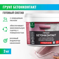 Грунт бетоноконтакт PROSEPT для гладких поверхностей, готовый состав, 3 кг 051-3