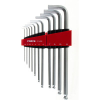 Набор длинных Г-образных ключей с шаром 1,5-12 мм, 11 предметов FORCE 5116XLB