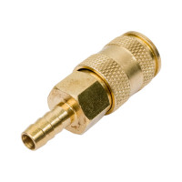 Быстроразъем пневматический с клапаном - елочка 8 мм ROCKFORCE RF-BSE1-3SH(1747)