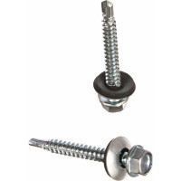 Кровельный саморез КРЕП-КОМП цинк, с шайбой EPDM, PT-3, 4,8х40 200шт ск4840пт3ф