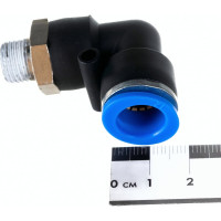 Фитинг угловой для пластиковых трубок (12 мм; 1/4М) ROCKFORCE RF-SPL12-02(2313)