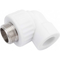Комбинированный угольник VALFEX PP-R белый, 20х3/4 дюйма НР 10126220 127-0593