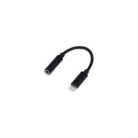 Кабель-переходник Cablexpert USB Lightning/Jack3.5F для передачи аудиосигнала, черный, пакет CCA-LM3.5F-01