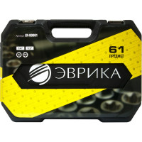 Набор инструмента Эврика 1 4" 1 2"DR 6-гранный 61 предмет ER-80061 575564