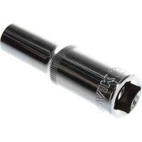 Головка торцевая глубокая 12-гранная (12 мм; 1/2DR) ROSSVIK SD121212