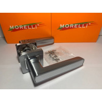 Дверная ручка MORELLI "Flex", цвет-матовый хром/хром  MH-44 SC/CP-S55 9012226