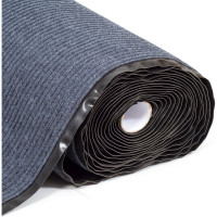 Коврик-дорожка SUNSTEP влаговпитывающий, Ребристый, 0,9х12 м, серый 35-131