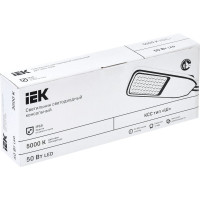 Светильник IEK ДКУ 1004-50Ш, LED, 5000К, IP65, серый LDKU1-1004-050-5000-K03