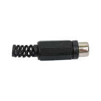 Разъем RCA гнездо Pro Legend пластик на кабель, черный, PL2151