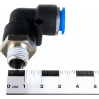 Фитинг угловой для пластиковых трубок (12 мм; 1/4М) ROCKFORCE RF-SPL12-02(2313)