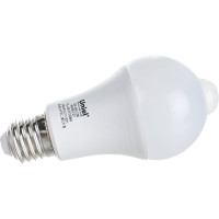 Светодиодная лампа с датчиком освещенности и датчиком движения Uniel LED-A60-12W 4000K, E27, PS+MS, PLS10WH UL-00005713