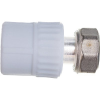 Комбинированная муфта VALFEX PP-R белая, 20х1/2 дюйма, с накидной гайкой 10139020 127-0258