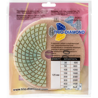 Алмазный гибкий шлифовальный круг TRIO-DIAMOND "Черепашка" 125 мм № 600 350600