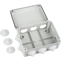 Распаечная коробка IEK, 150x110x070, IP55, КМ41242, ИЭК, белая UKO10-150-110-070-K41-55