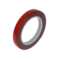 Пеноакриловая двусторонняя лента RoxelPro толщина 0,8 мм, 12ммх5м, серая 512313