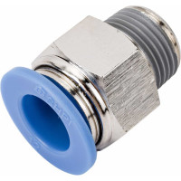 Фитинг цанговый прямой с наружной резьбой 3/8M для трубки диаметром 12 мм SHPI PC 12-R03